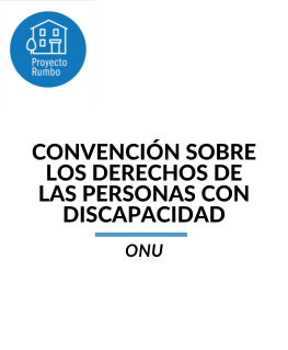 Portada documento "Convención sobre los derechos de las personas con discapacidad"